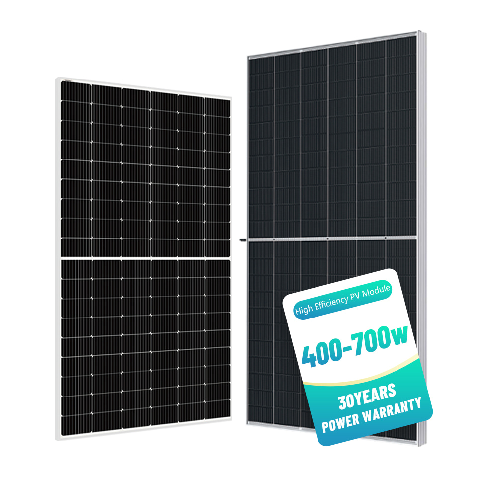 Bảng điều khiển đơn tinh thể tùy chỉnh 390W-670W cho gia đình và dự án PV