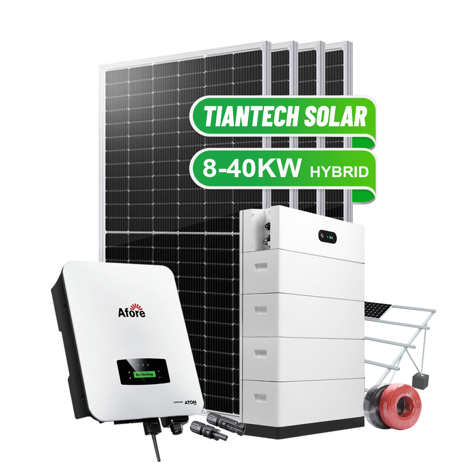 Bộ hoàn chỉnh Hệ thống năng lượng mặt trời hybrid Giá tốt